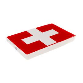 Ortopedická matrace eko kůže švýcarská vlajka 10cm vysoká paměťová pěna Velikost matrací: 100x67cm