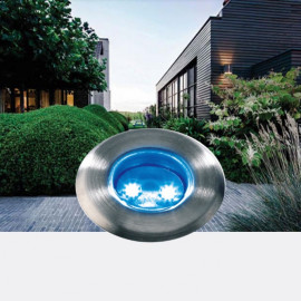 Garden Lights Astrum LED modrá 0,3W, 12V, IP68, venkovní zápustné svítidlo, Garden Lights