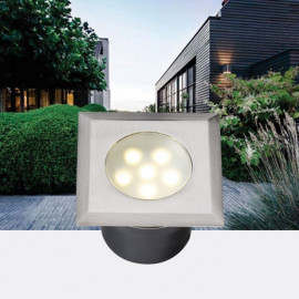 Garden Lights Leda LED 1W, 30lm, 3000K, 12V venkovní zápustné pojezdové světlo, Garden Lights