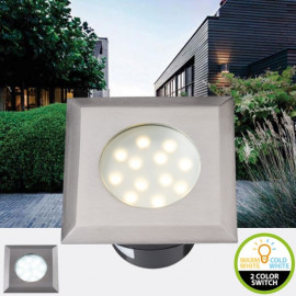 Garden Lights Carbo, venkovní hranaté zápustné LED svítidlo, 2W 12V, Garden Lights