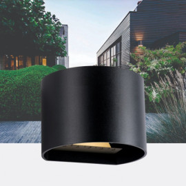 Garden Lights Goura černá, zahradní nástěnné svítidlo, LED 2 x 3W, 12V, teplá bílá, Garden Lights