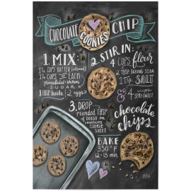 Plechová cedule Cookies Velikost: A5 (20 x 15 cm)