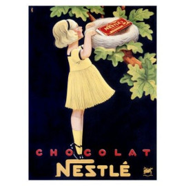 Plechová cedule Chocolat Nestle Velikost: A4 (30 x 20 cm)