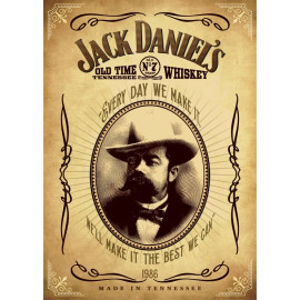 Plechová cedule Jack Daniels II Velikost: A5 (20 x 15 cm)