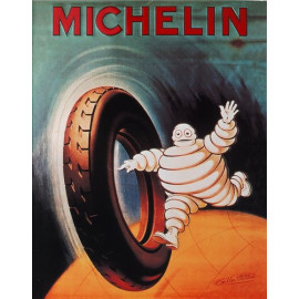 Plechová cedule Michelin Velikost: A5 (20 x 15 cm)