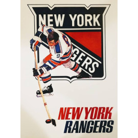 Plechová cedule New York Rangers Velikost: A5 (20 x 15 cm)