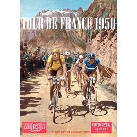 Plechová cedule Tour de France 1950 Velikost: A5 (20 x 15 cm)