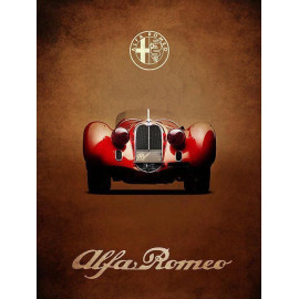 Plechová cedule Alfa Romeo Velikost: A5 (20 x 15 cm)