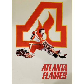 Plechová cedule Atlanta Flames Velikost: A5 (20 x 15 cm)