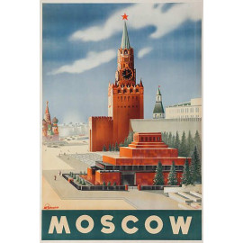 Plechová cedule Moscow Velikost: A5 (20 x 15 cm)