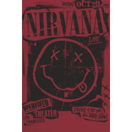 Plechová cedule Nirvana II Velikost: A5 (20 x 15 cm)