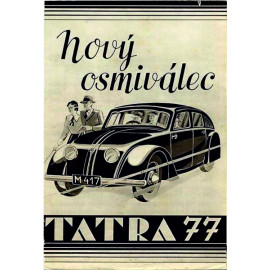 Plechová cedule Tatra 77 Velikost: A4 (30 x 20 cm)