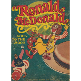 Plechová cedule Ronald McDonald Velikost: A5 (20 x 15 cm)