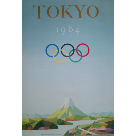 Plechová cedule Tokio 1964 Velikost: A5 (20 x 15 cm)