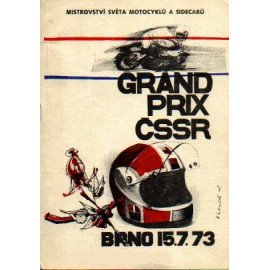 Plechová cedule Grand Prix 1973 Velikost: A5 (20 x 15 cm)