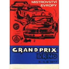 Plechová cedule Grand Prix 1977 Velikost: A5 (20 x 15 cm)