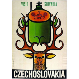 Plechová cedule Visit Slovakia Velikost: A5 (20 x 15 cm)