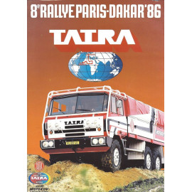 Plechová cedule Rallye Paris Dakar Tatra Velikost: A4 (30 x 20 cm)