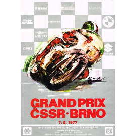 Plechová cedule Grand Prix 1977 II Velikost: A5 (20 x 15 cm)