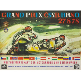 Plechová cedule Grand Prix 1978 Velikost: A5 (20 x 15 cm)