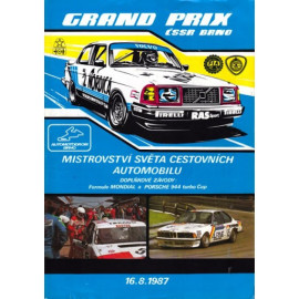 Plechová cedule Grand Prix 1987 Velikost: A5 (20 x 15 cm)