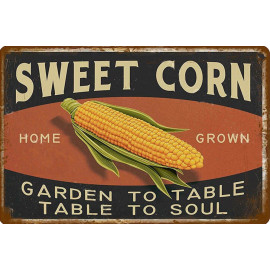 Plechová cedule Sweet Corn Velikost: A5 (20 x 15 cm)