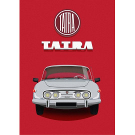 Plechová cedule Tatra II Velikost: A4 (30 x 20 cm)