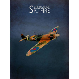 Plechová cedule Spitfire II Velikost: A5 (20 x 15 cm)