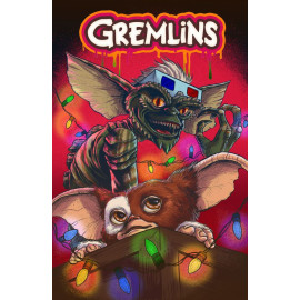 Plechová cedule Gremlins Velikost: A5 (20 x 15 cm)