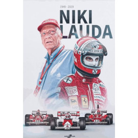Plechová cedule Niki Lauda II Velikost: A5 (20 x 15 cm)