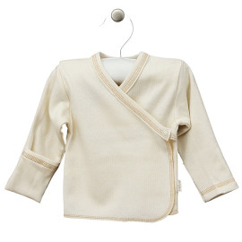 LORITA Zavinovací košilka “Lu Lu”, organická bavlna, ecru Velikost: 62