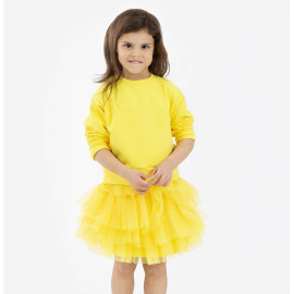 MUFFIN MODE Dívčí tylová TUTU sukně, žlutá Velikost: 98/104
