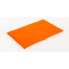 Bavlněná podložka oranžová pelíšek plněná rounem 90x65cm