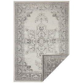 NORTHRUGS - Hanse Home koberce Kusový koberec Twin Supreme 104136 Grey/Cream – na ven i na doma - 160x230 cm