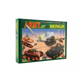 Merkur Toys Stavebnice MERKUR Army Set 674ks 2 vrstvy v krabici 36x27x5,5cm