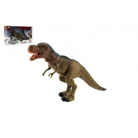 Teddies Dinosaurus tyranosaurus chodící plast 40cm na baterie se světlem se zvukem v krabici