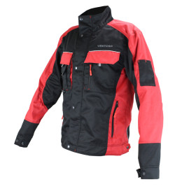 Pracovní bunda James červená/černá 56 - XL