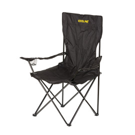 Židle kempinková, rybářská, pro vystavovatele XXL Barva: černá