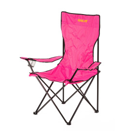 Židle kempinková, rybářská, pro vystavovatele XXL Barva: růžová