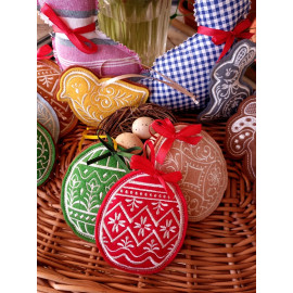 Velikonoční perníčky - jednotlivě Druh perníčku: vajíčko červené