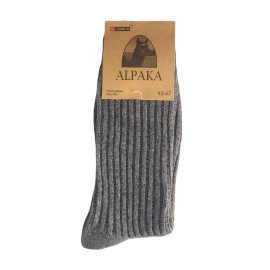 Ponožky Tomáš z vlny lama alpaka šedá / Udržují teplo a prokrvuj