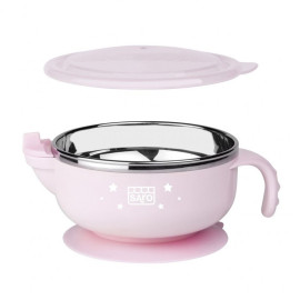 Nerezová termomiska s přísavkou 350ml Pink