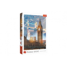 Trefl Puzzle Londýn o soumraku 1000 dílků 48x68,3cm v krabici 27x40x6cm
