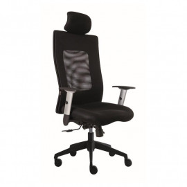 Alba CR LEXA s podhlavníkem kancelářská židle černá