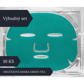 Obličejová maska Green Tea set 10 ks