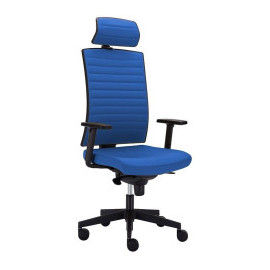 Alba CR Kancelářská židle GAME VIP celočalouněný s nosností až 150kg Modrá Lucky 1018