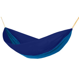 Houpací síť Hamaka originál double modro-azurovo-modrá