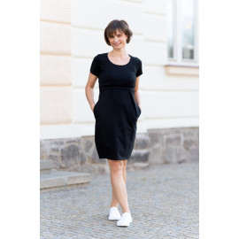 Kojicí šaty Eliška Oriclo černé Velikost: XL