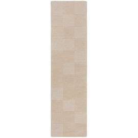 Flair Rugs koberce Běhoun Moderno Checkerboard Natural - 60x230 cm