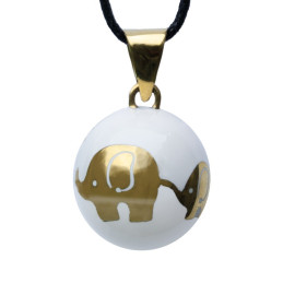 Těhotenská rolnička ESSENTIALS Golden Elephants